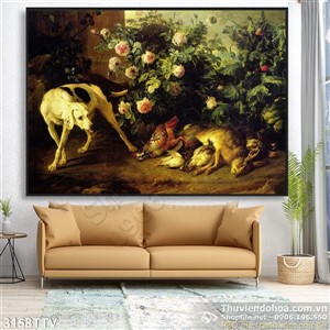 Tranh tĩnh vật hoa quả sơn dầu độc đáo