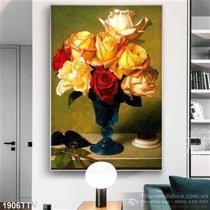 Tranh tĩnh vật hoa quả sơn dầu nghệ thuật