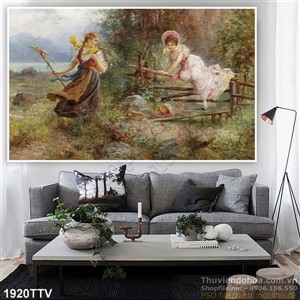 Tranh tĩnh vật hoa quả sơn dầu treo tường