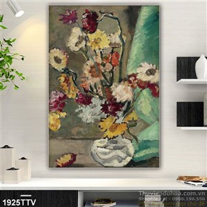 Tranh tĩnh vật hoa quả sơn dầu nghệ thuật