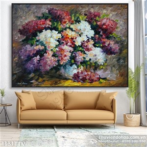 Tranh tĩnh vật hoa quả sơn dầu trang trí