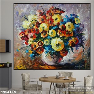 Tranh tĩnh vật hoa quả sơn dầu nghệ thuật