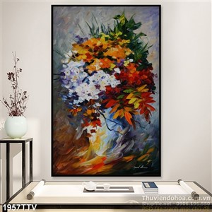 Tranh tĩnh vật hoa quả sơn dầu trang trí