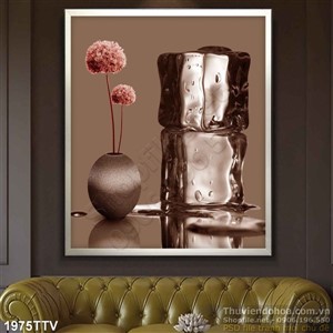 Tranh tĩnh vật hoa quả sơn dầu treo tường