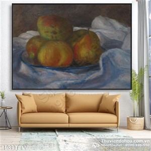 Tranh tĩnh vật hoa quả sơn dầu nghệ thuật