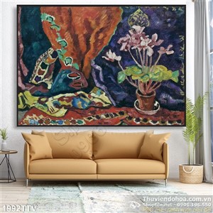 Tranh tĩnh vật hoa quả sơn dầu trang trí hiện đại