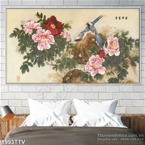 Tranh tĩnh vật hoa quả sơn dầu trang trí phòng khách