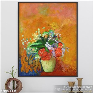 Tranh tĩnh vật hoa quả sơn dầu trang trí hiện đại