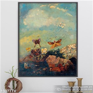 Tranh tĩnh vật hoa quả sơn dầu treo tường đẹp