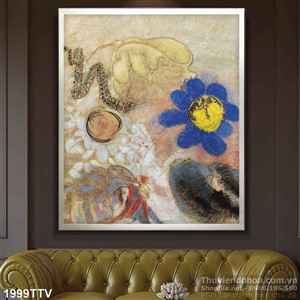 Tranh tĩnh vật hoa quả sơn dầu treo tường hiện đại