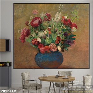 Tranh tĩnh vật hoa quả sơn dầu trang trí phòng khách