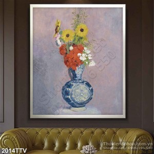 Tranh tĩnh vật hoa quả sơn dầu treo tường đẹp