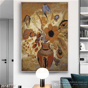 Tranh tĩnh vật hoa quả sơn dầu trang trí