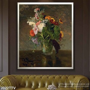 Tranh tĩnh vật hoa quả sơn dầu đẹp