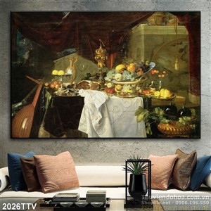 Tranh tĩnh vật hoa quả sơn dầu độc đáo