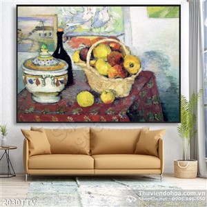 Tranh tĩnh vật hoa quả sơn dầu nghệ thuật