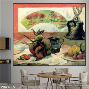 Tranh tĩnh vật hoa quả sơn dầu nghệ thuật