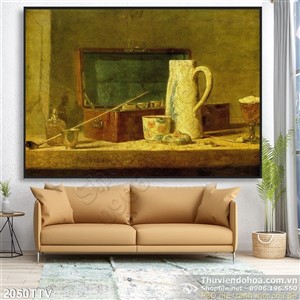 Tranh tĩnh vật hoa quả sơn dầu trang trí phòng ăn