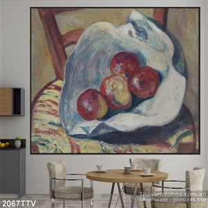 Tranh tĩnh vật hoa quả sơn dầu nghệ thuật