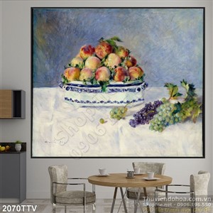 Tranh tĩnh vật hoa quả sơn dầu nghệ thuật