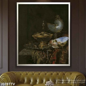 Tranh tĩnh vật hoa quả sơn dầu độc đáo