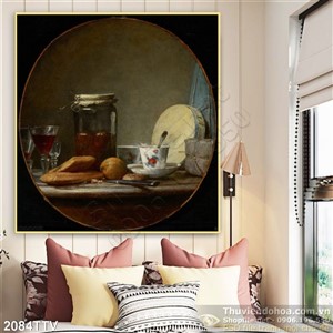 Tranh tĩnh vật hoa quả sơn dầu Châu Âu