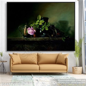 Tranh tĩnh vật hoa quả sơn dầu nghệ thuật