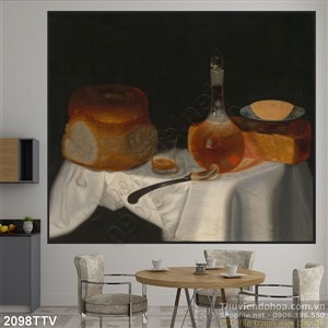 Tranh tĩnh vật hoa quả sơn dầu độc đáo