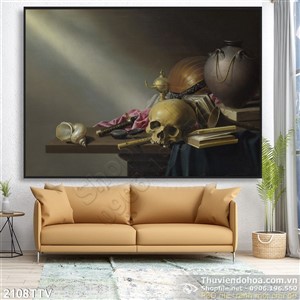 Tranh tĩnh vật hoa quả sơn dầu đẹp