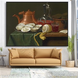 Tranh tĩnh vật hoa quả sơn dầu độc đáo