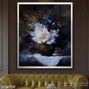 Tranh tĩnh vật hoa quả sơn dầu độc đáo