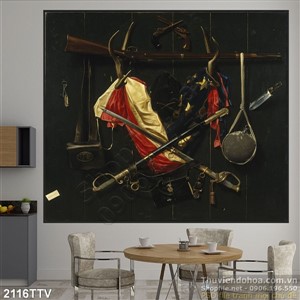 Tranh tĩnh vật hoa quả sơn dầu trang trí