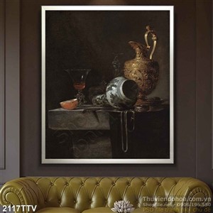 Tranh tĩnh vật hoa quả sơn dầu độc đáo