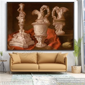 Tranh tĩnh vật hoa quả sơn dầu độc đáo