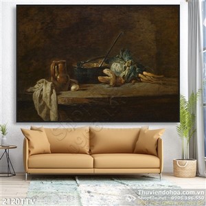 Tranh tĩnh vật hoa quả sơn dầu Châu Âu