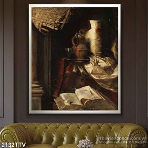 Tranh tĩnh vật hoa quả sơn dầu trang trí bếp