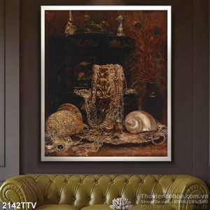 Tranh tĩnh vật hoa quả sơn dầu độc đáo