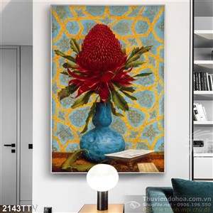 Tranh tĩnh vật hoa quả sơn dầu trang trí phòng khách