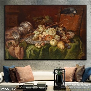 Tranh tĩnh vật hoa quả sơn dầu độc đáo