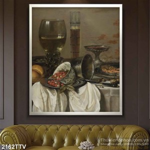 Tranh tĩnh vật hoa quả sơn dầu đẹp