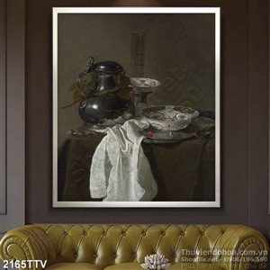 Tranh tĩnh vật hoa quả sơn dầu độc đáo