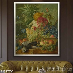 Tranh tĩnh vật hoa quả sơn dầu nghệ thuật