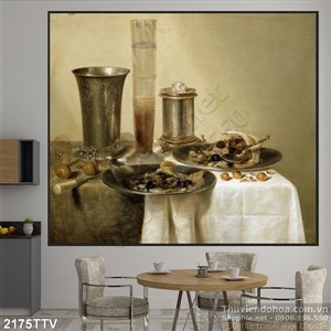 Tranh tĩnh vật hoa quả sơn dầu nghệ thuật