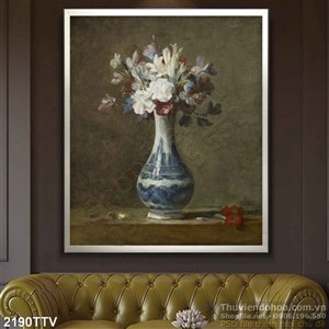 Tranh tĩnh vật hoa quả sơn dầu đẹp