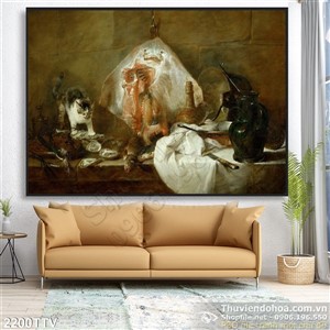 Tranh tĩnh vật hoa quả sơn dầu nghệ thuật