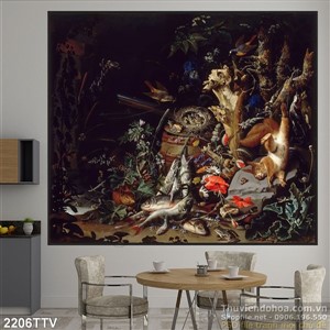 Tranh tĩnh vật hoa quả sơn dầu đẹp