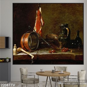 Tranh tĩnh vật hoa quả sơn dầu đẹp