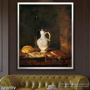 Tranh tĩnh vật hoa quả sơn dầu đẹp