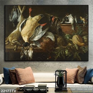 Tranh tĩnh vật hoa quả sơn dầu