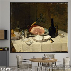 Tranh tĩnh vật hoa quả sơn dầu độc đáo